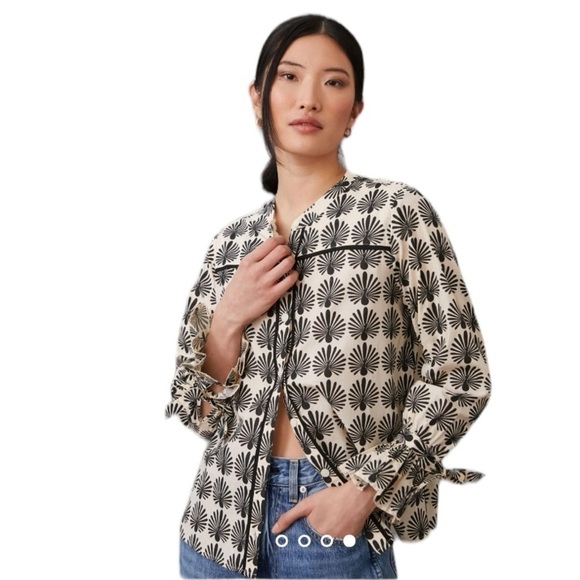 Anthropologie Tops - Porridge x Anthropologie - Whimsy Buttondown Shirt Blouse Sz S